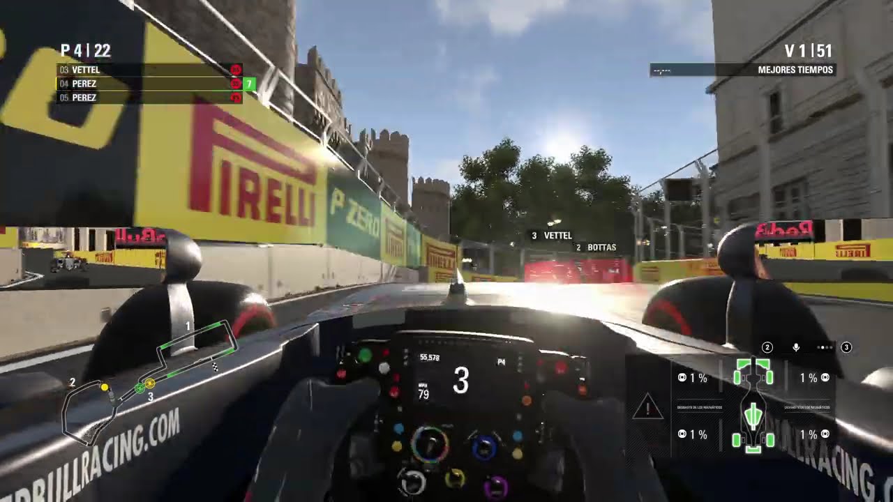 F1 2016 | BAKU 8° CARRERA (una ve*** en pista mojada)