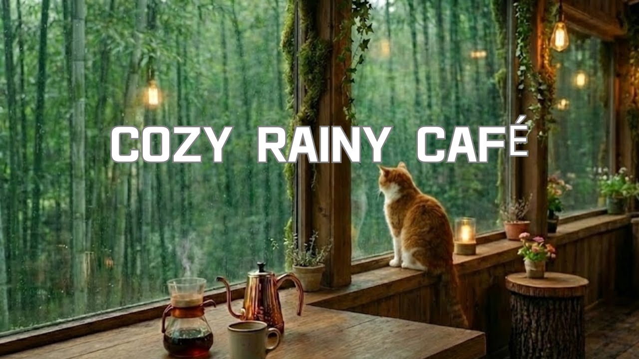 A Place to Hide from the World 🌧️ Rainy Coffee Shop & Deep Lo-fi