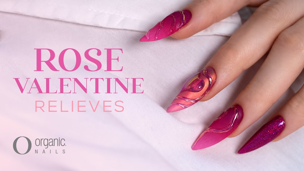 Aprende a crear corazones con la técnica relieves utilizando el Synergy Gel de Organic Nails.