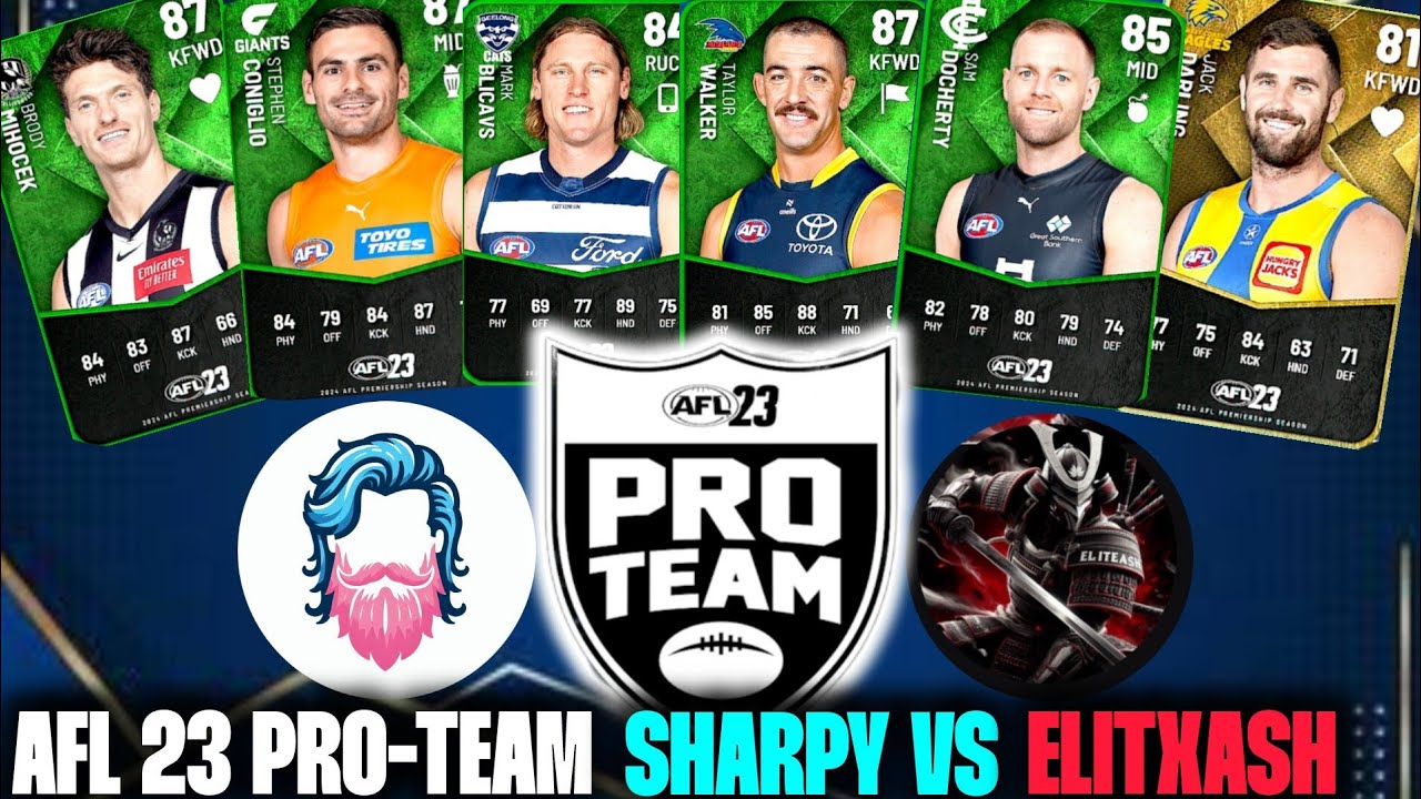 AFL 23 PRO TEAM VS VIEWERS | SHARPY VS ELITXASH | #PROTEAM #AFL23 #AFL23PROTEAM #GWSHARPY #AFL
