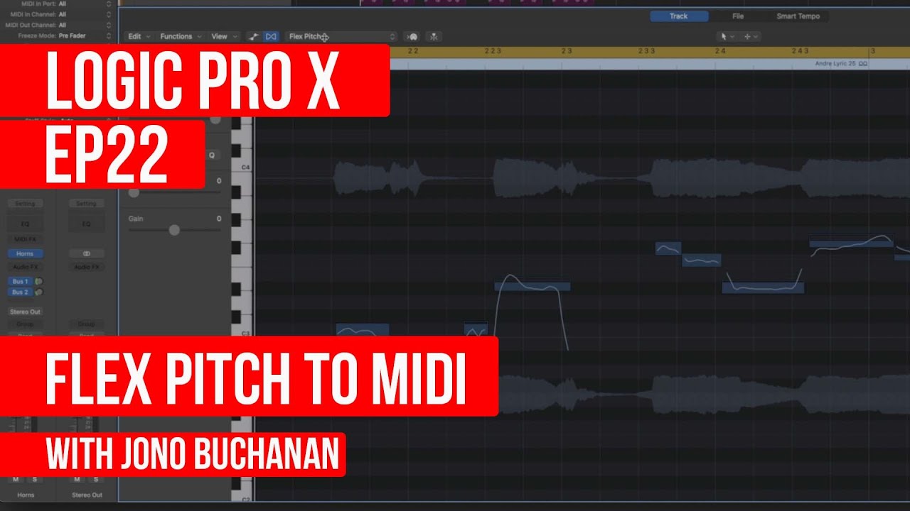 Logic Pro X Flex Pitch To MIDI