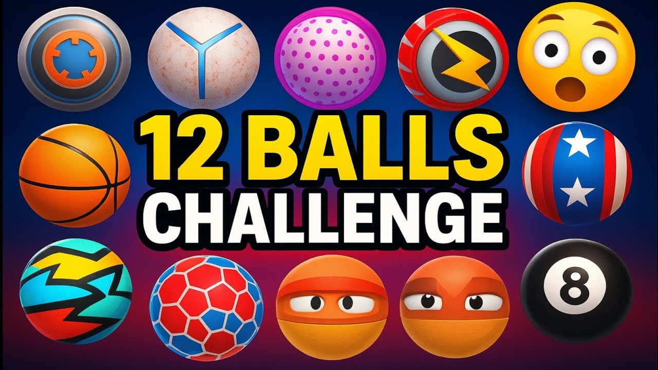12 Balls! 6 Games! Only PRO Players Can Beat This 😳🔥 (Ultimate Ball Challenge)