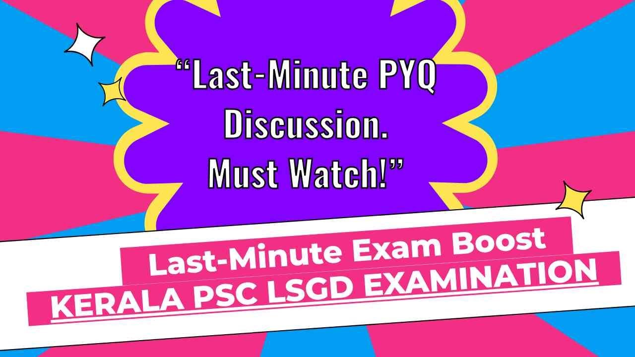 “Don’t Miss These Last-Minute Important Questions! 💡📝KERALA PSC LSGD PHARMACIST EXAMINATION
