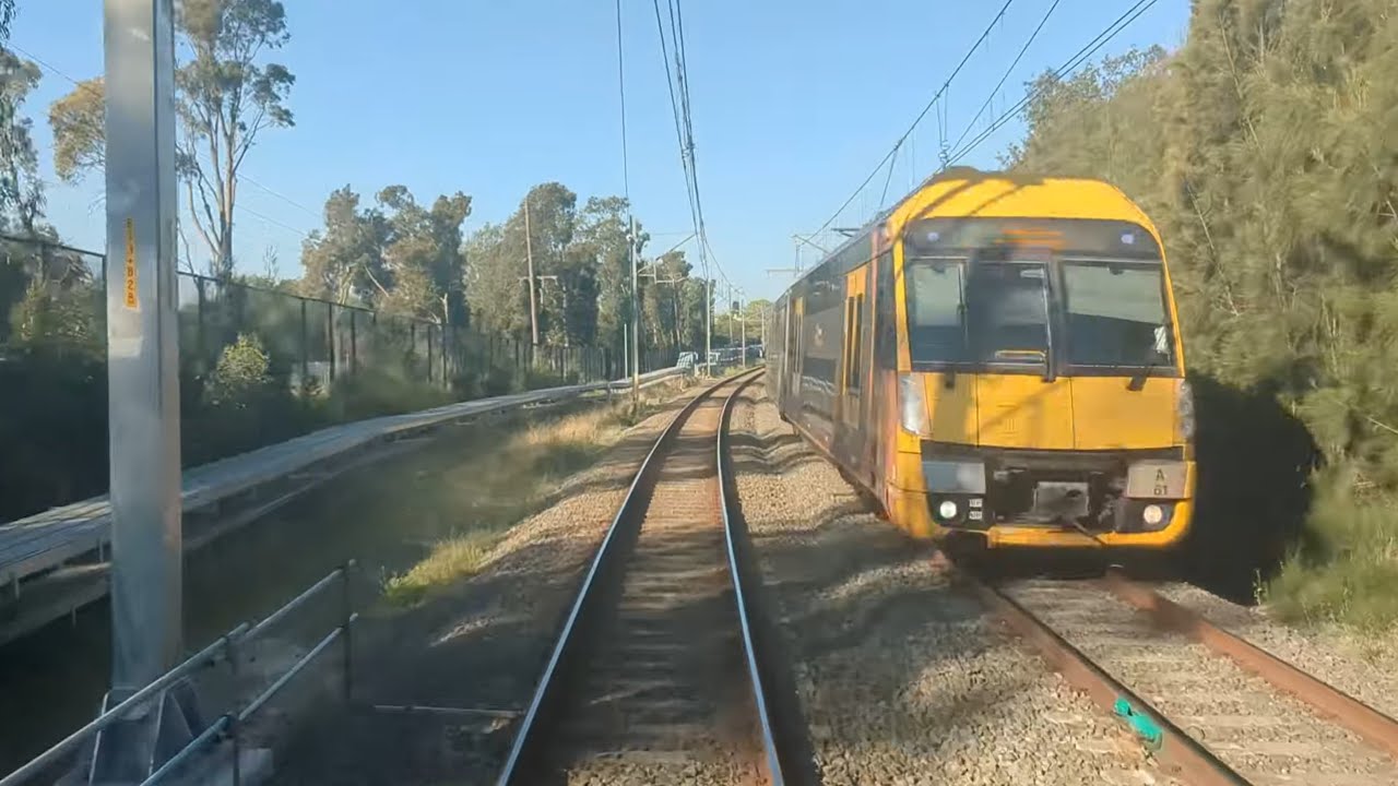 Sydney Trains T3 - Bankstown to Redfern, All Stations. Drivers view.  8 September 2024..