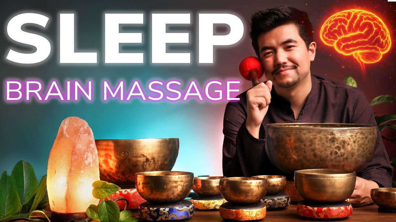 *SLEEP LIKE A BABY* Deep Sleep Singing Bowl Frequencies | Melatonin Boosting Sound Bath, DARK SCREEN