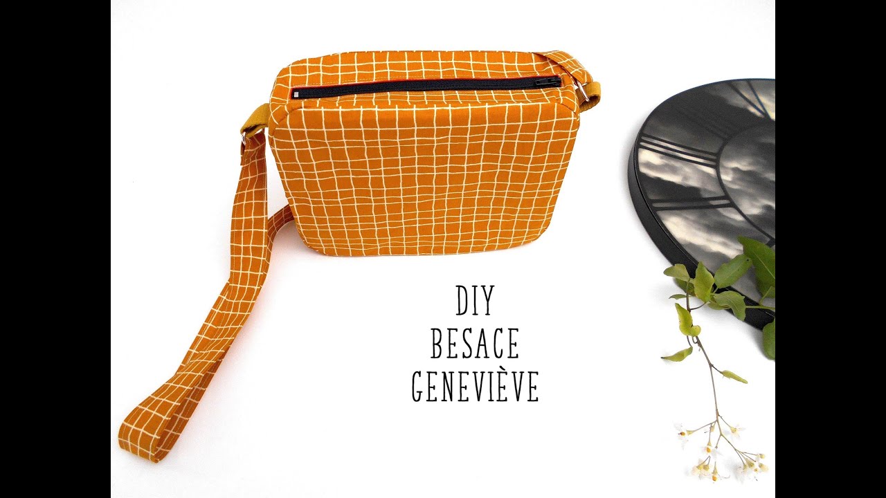 Coudre un sac besace Geneviève, tuto sac à bandoulière, camera bag