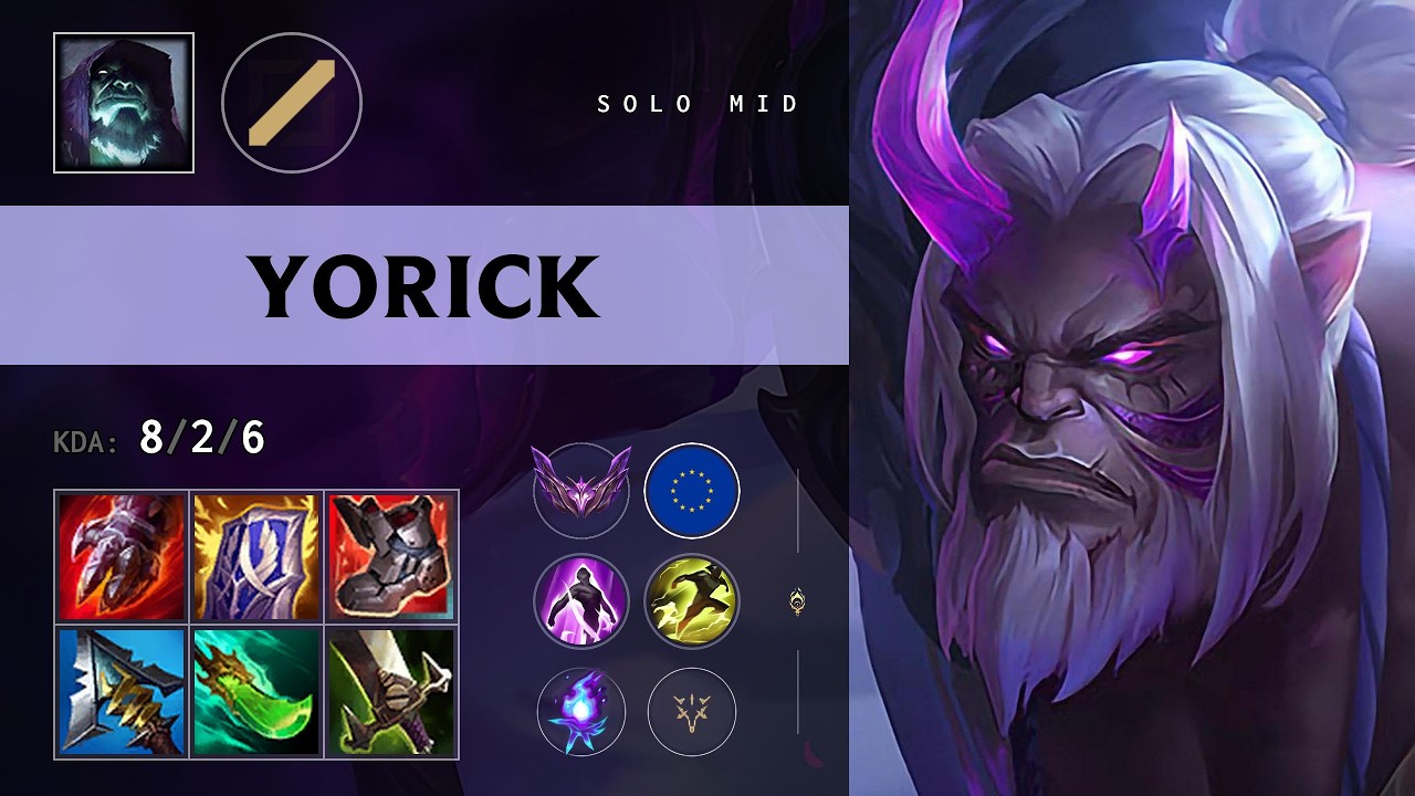 Yorick Mid vs Zed - EUW Master Patch 26.12