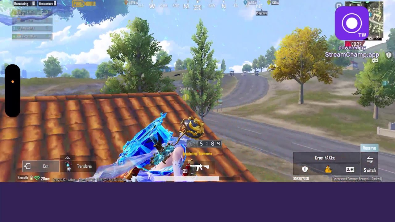 Broadcast powered by StreamChamp