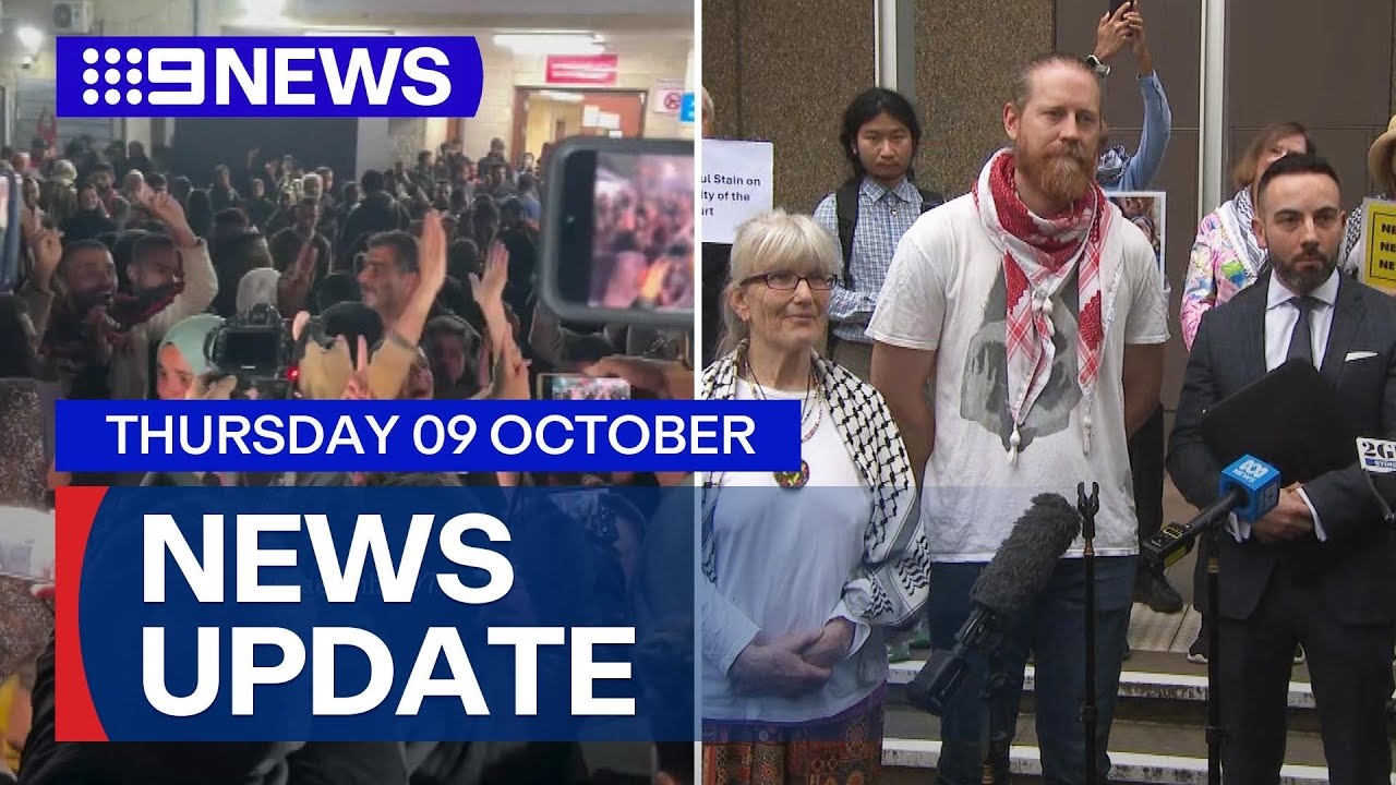 First phase of Gaza peace deal agreed on; Pro-Palestinian Opera House march | 9 News Australia