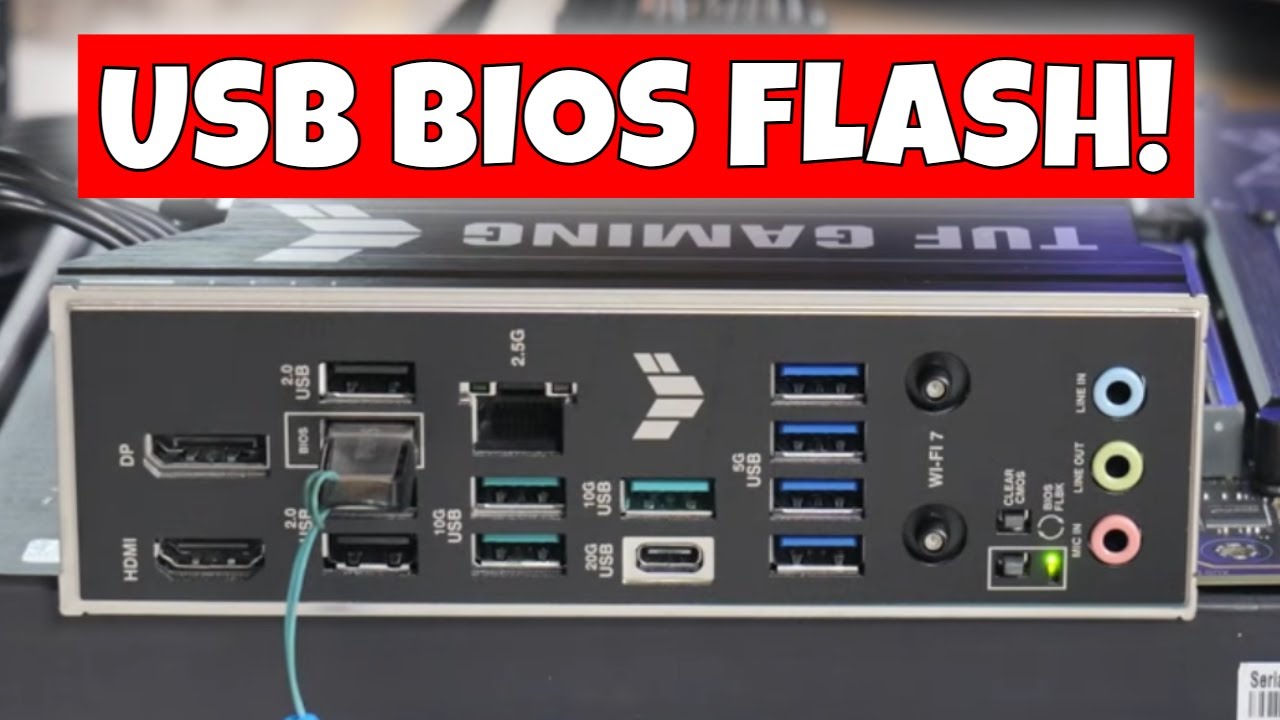 Как использовать функцию USB BIOS Flashback на материнской плате ASUS Tuf Gaming B850M Plus Wifi7