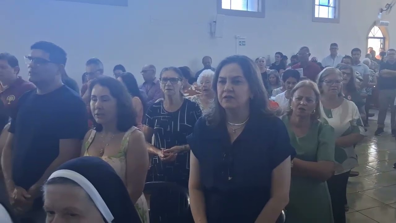 (pt 09 hino de louvor )   Missa e posse do padre Valdenir Paróquia Nsa mãe da unidade faxinal 
