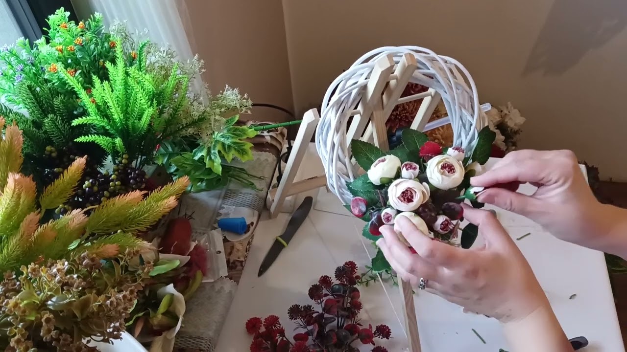 Mały wianek w kolorach jesieni