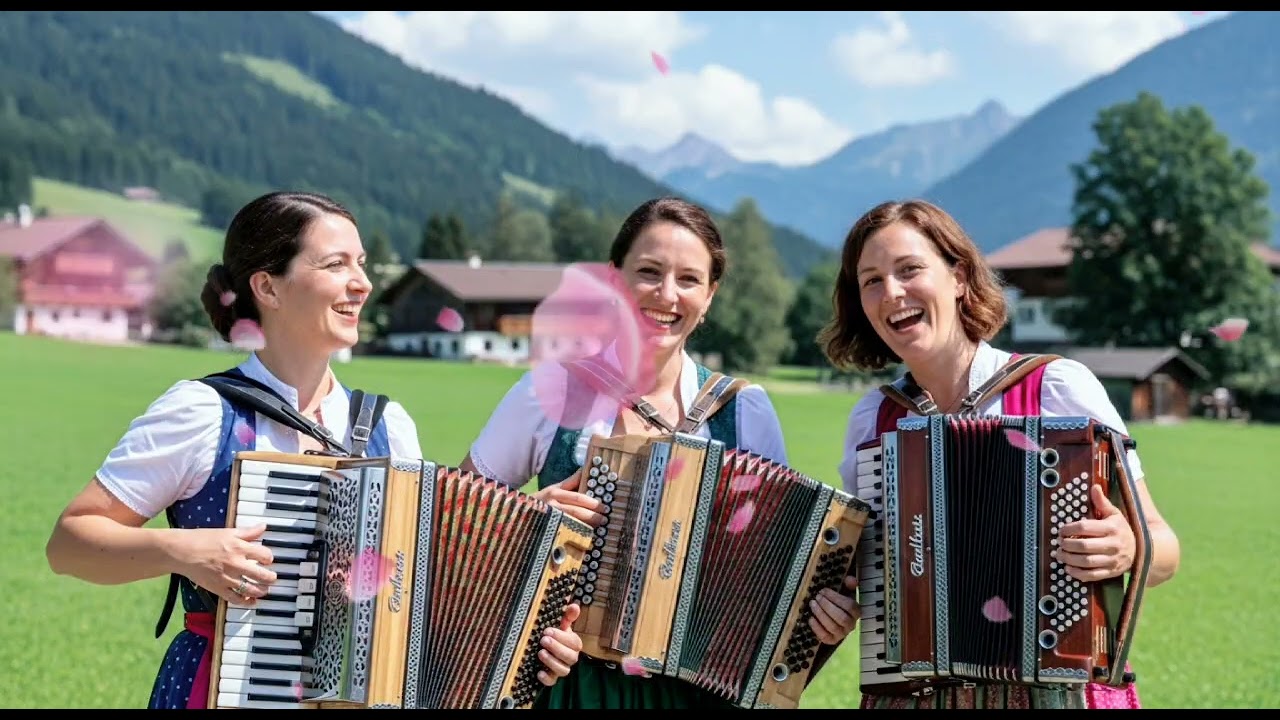When the Sun Sets Over the Alps | Golden German Accordion