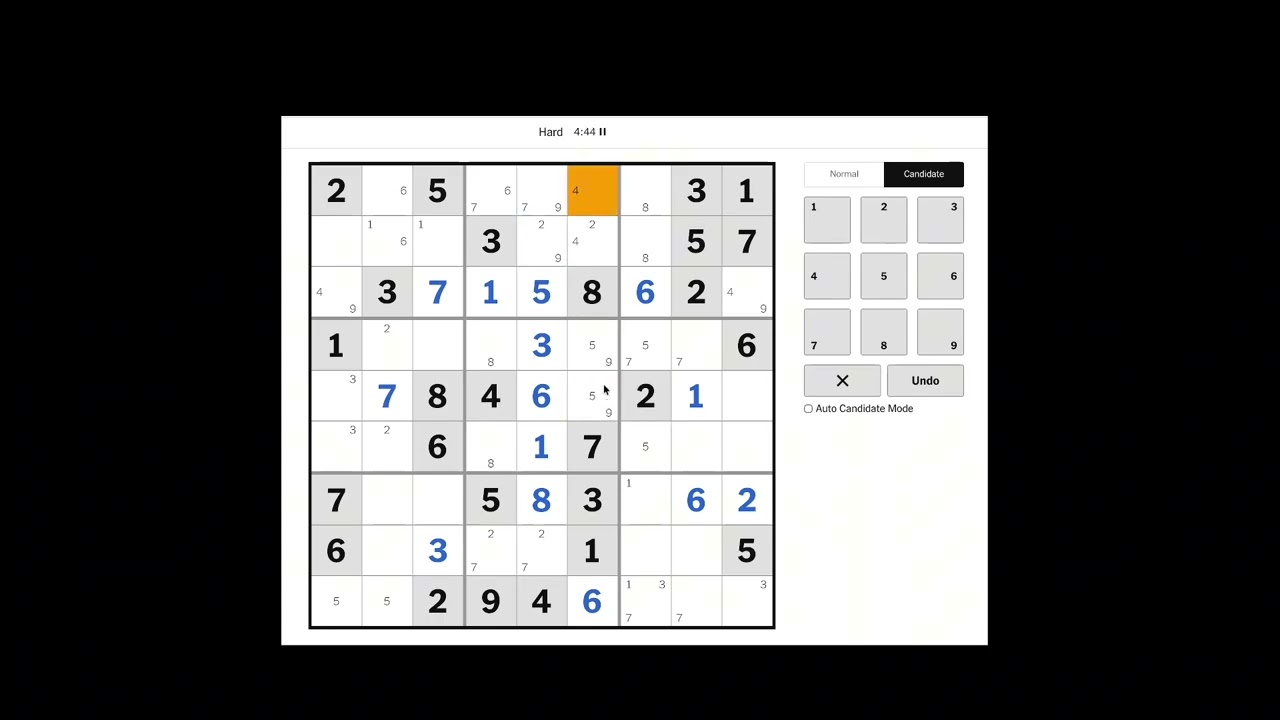 The New York Times Hard Sudoku - March 19th 2026 (Solution/Walkthrough)