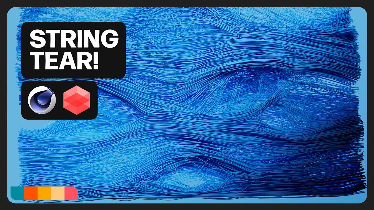 String Tearing Effect In Cinema 4D