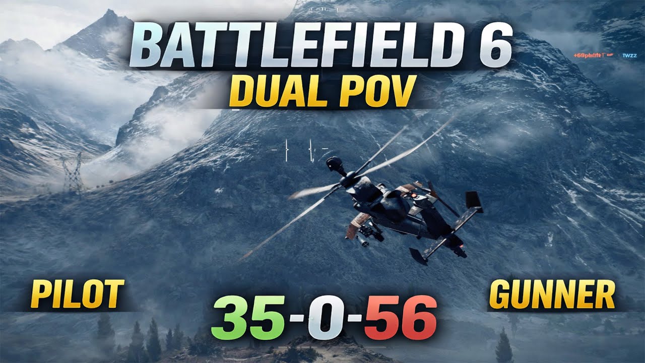 DUAL POV BF6 Atk Heli | Liberation Peak