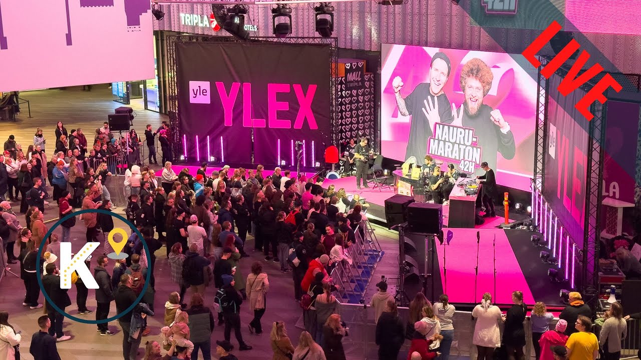 Live | YleX Naurumaraton in the Mall of Tripla + Pasila Walk