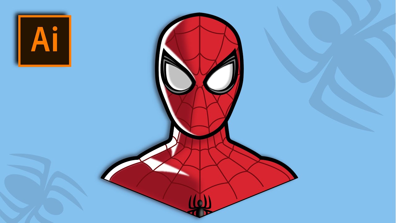How To Create Spider-Man | Spider-Man Vector Art | Adobe Illustrator CC