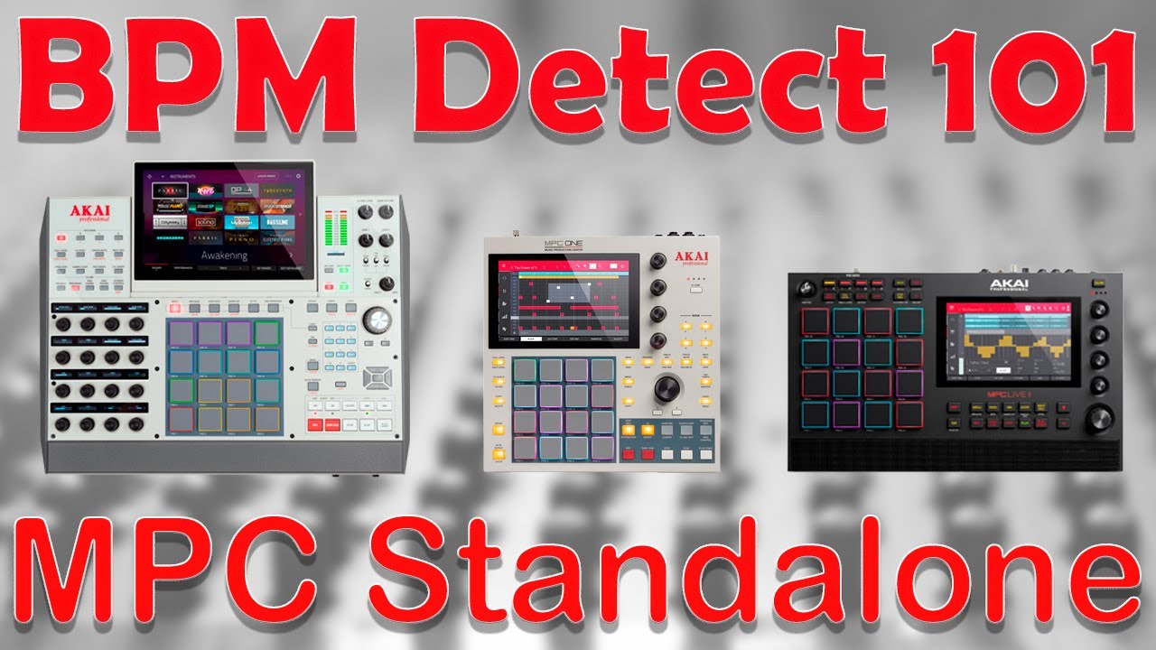 Akai MPC Tutorial Beginner 101. How to detect the BPM of a sample in the MPC Standalone.