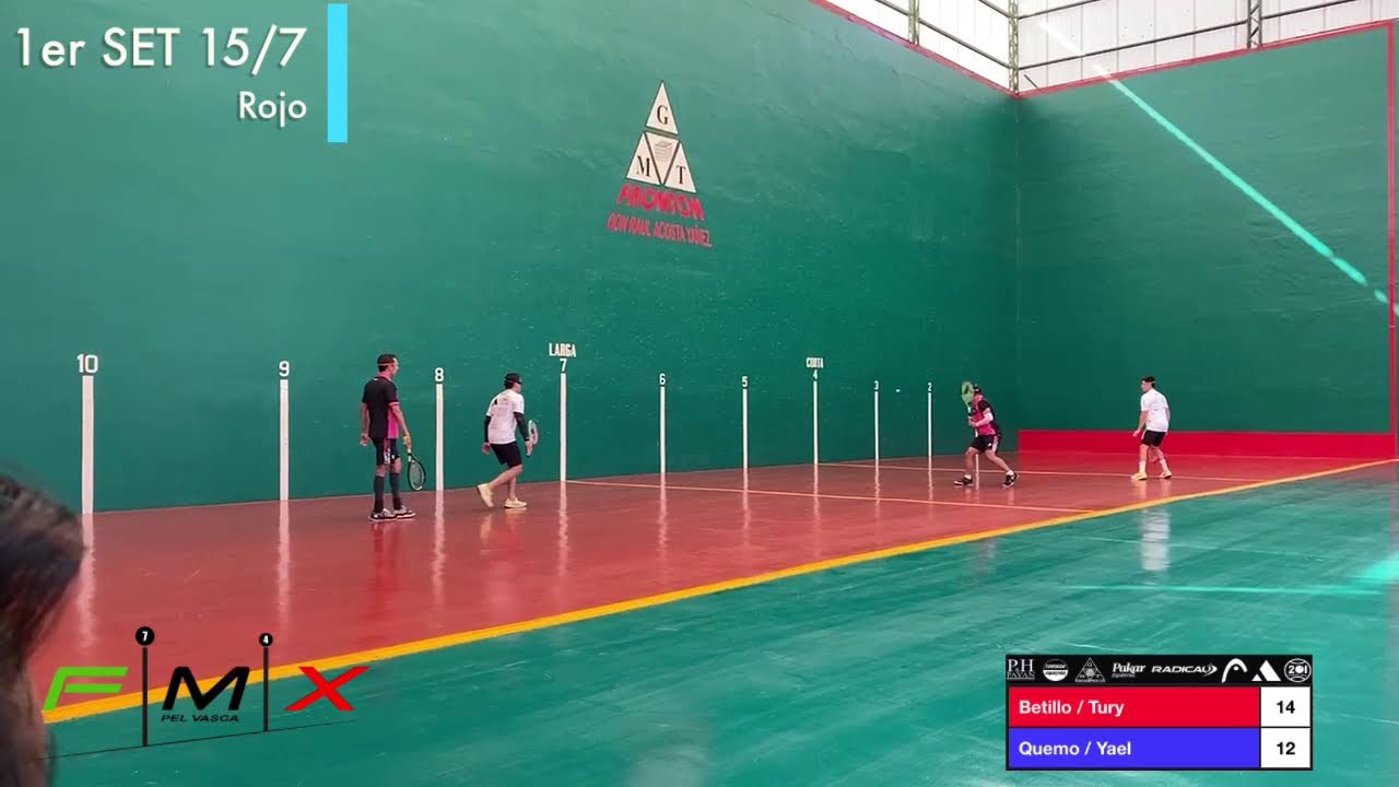 Abierto Nacional de Frontenis  Frontón Acosta SEMIFINAL  Betillo/Tury VS Quemo/Yael