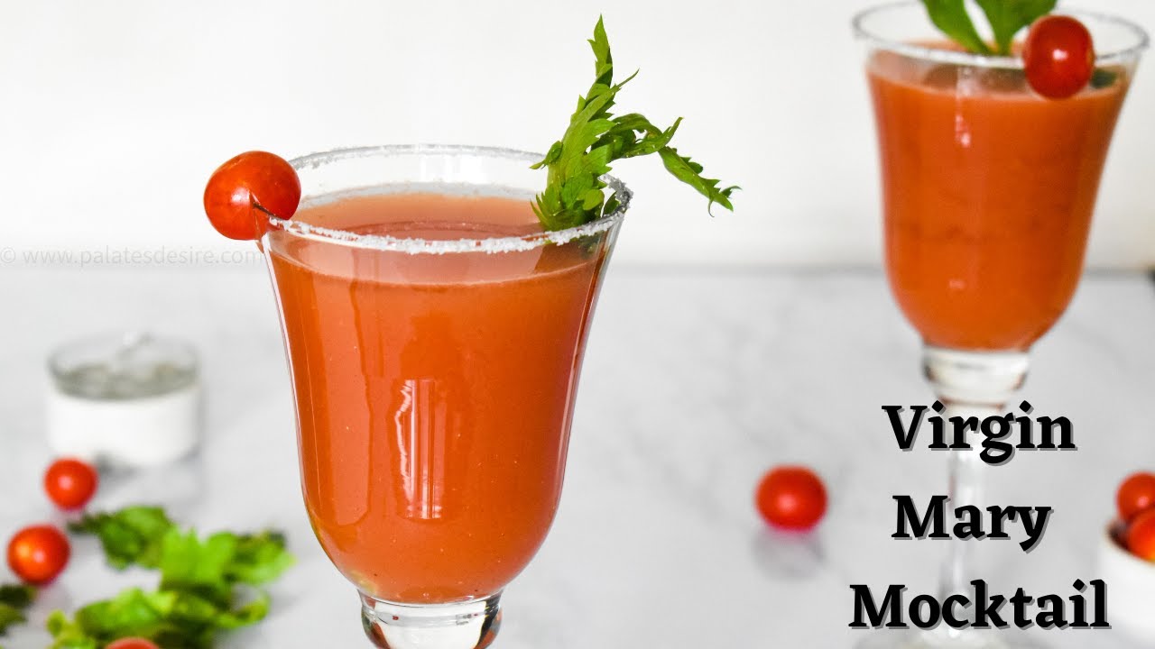 Virgin Mary Mocktail Recipe | How to make Virgin Mary Recipe | Low Calorie Mocktails Recipe