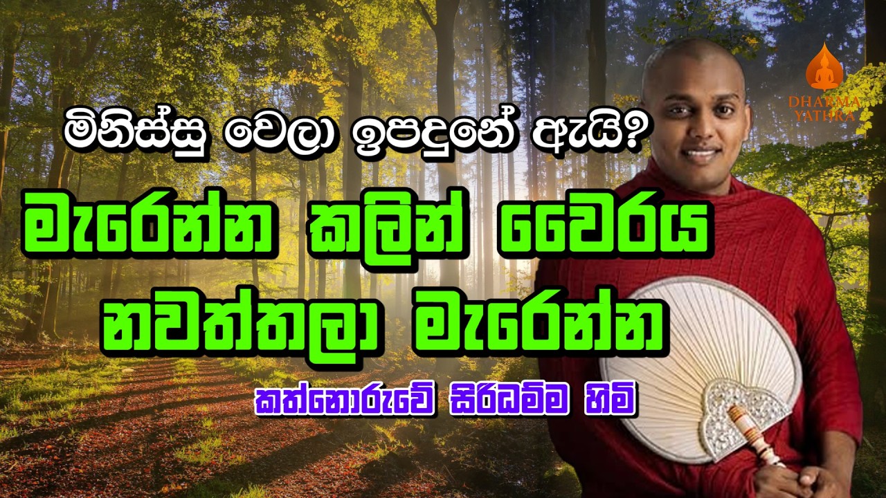 වෛරය නැති කරලා මැරෙන්න | Kathnoruwe Siridamma Himi | කත්නෝරුවේ සිරිදම්ම හිමි | 2026 Bana