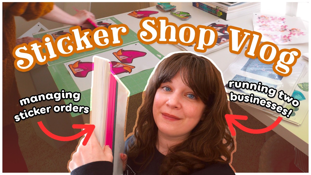 How I Run My Sticker Shop ✷ [ STICKER SHOP VLOG ]