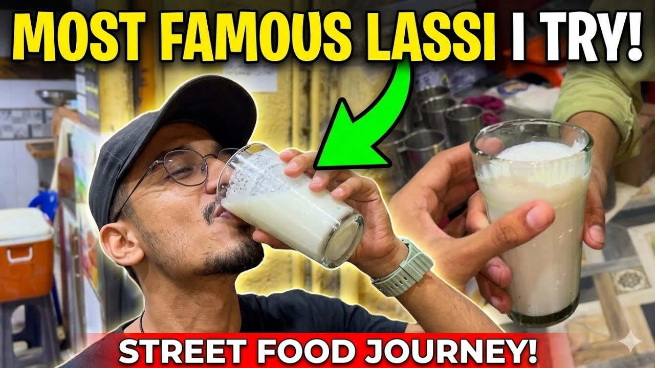 Traditional Lassi 🥛 Making: The Most Famous Spot in Pakistan 🇵🇰