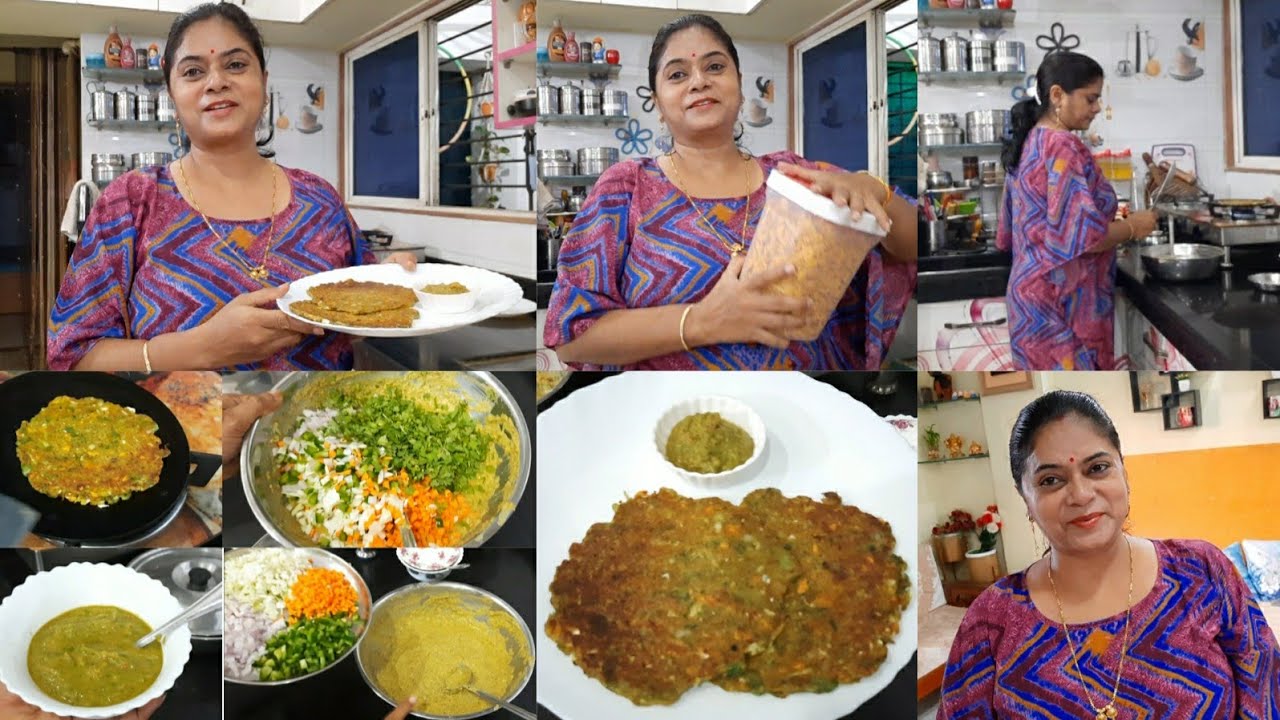 कुछ light सा DINNER ROUTINE❤️ ढेर सारी सब्ज़ी के साथ MOONG DAL CHILLA❤️ MIX VEG CHILLA