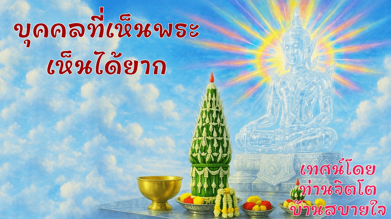 ปกิณกธรรม บุคคลที่เห็นพระเห็นได้ยาก  - ท่านจิตโต บ้านสบายใจ