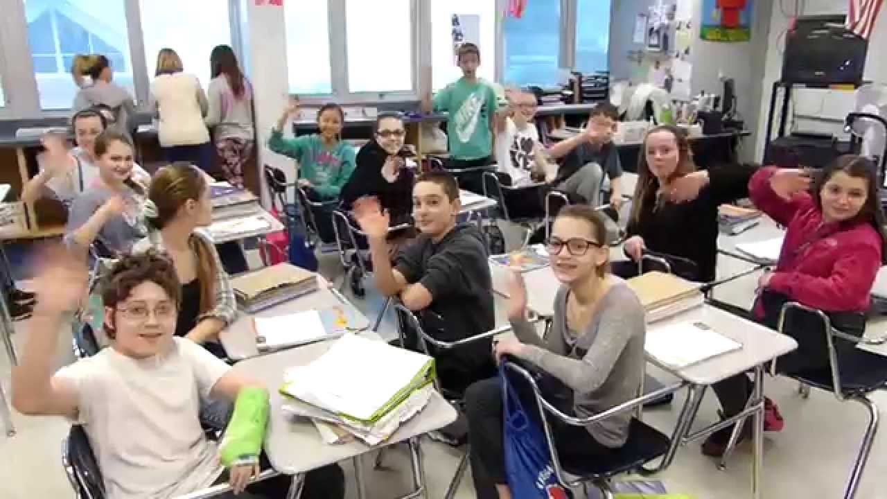 'New students' tour Poquessing Middle School