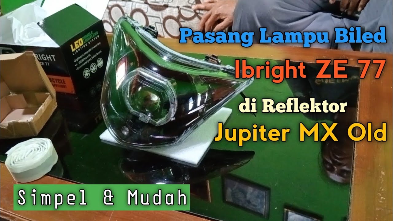 Pasang Lampu Biled Matrix Ibright ZE 77 3inc di Jupiter Mx Old/Lama