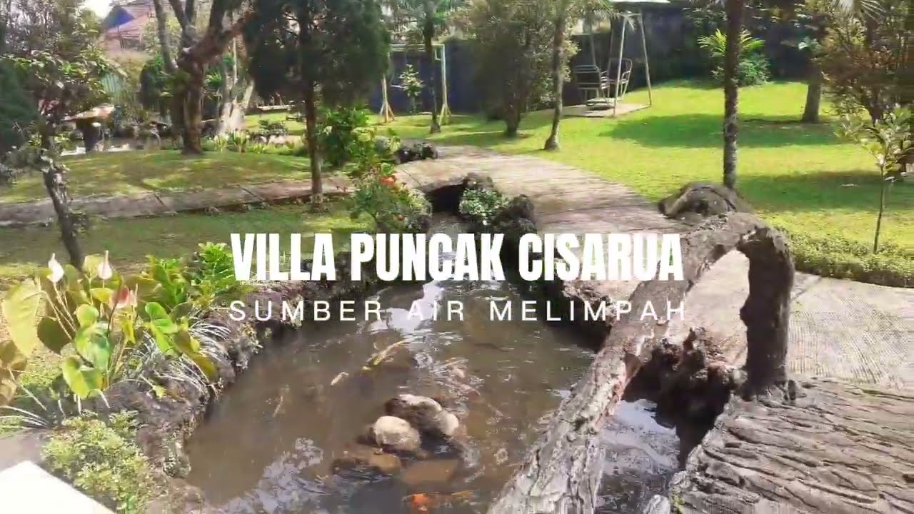 dijual villa di puncak! VILA CISARUA BERLIMPAH AIR 3.000 meter 8M nego