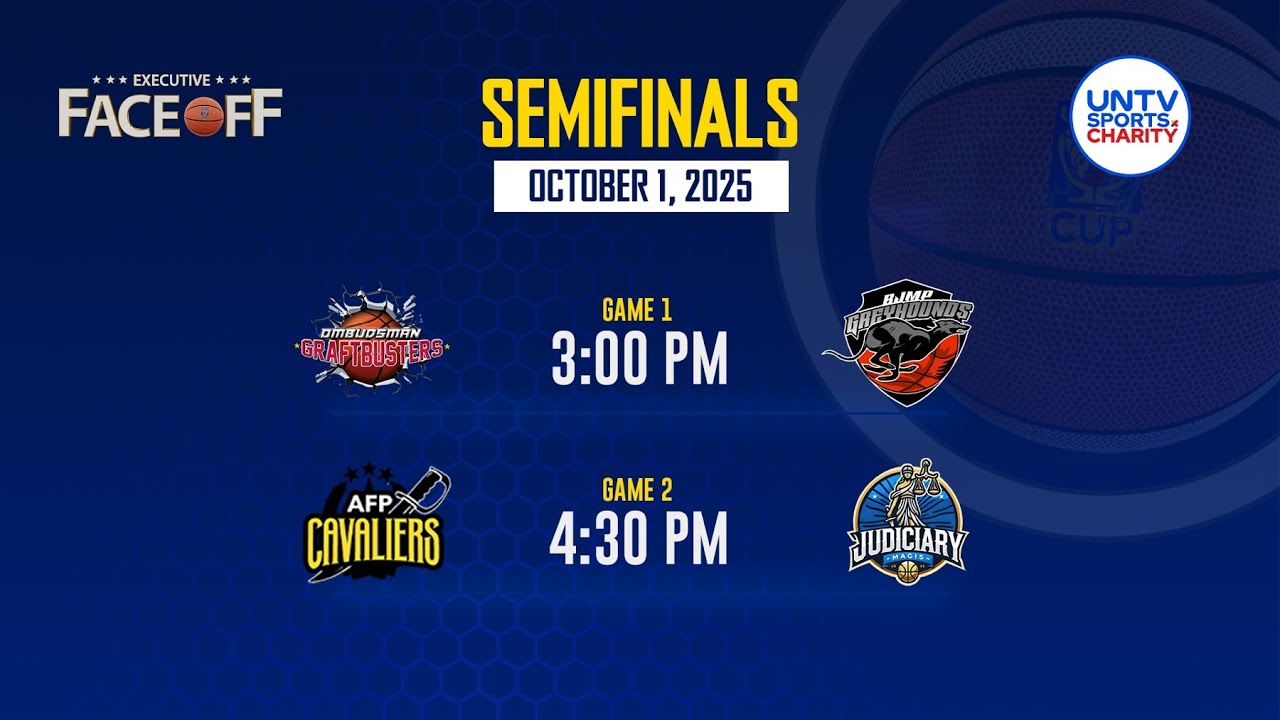 UNTV Cup Executive Face-off Semifinals at Amoranto Arena, Quezon City | October 1, 2025