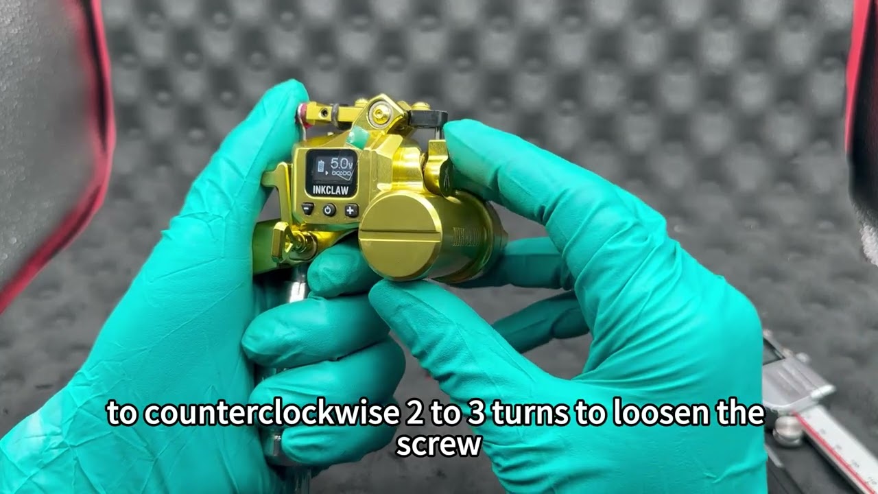 Adjusting stroke of Single or Duo Rubber Hitting  (Knocking) | Inkclaw Black Tortoise