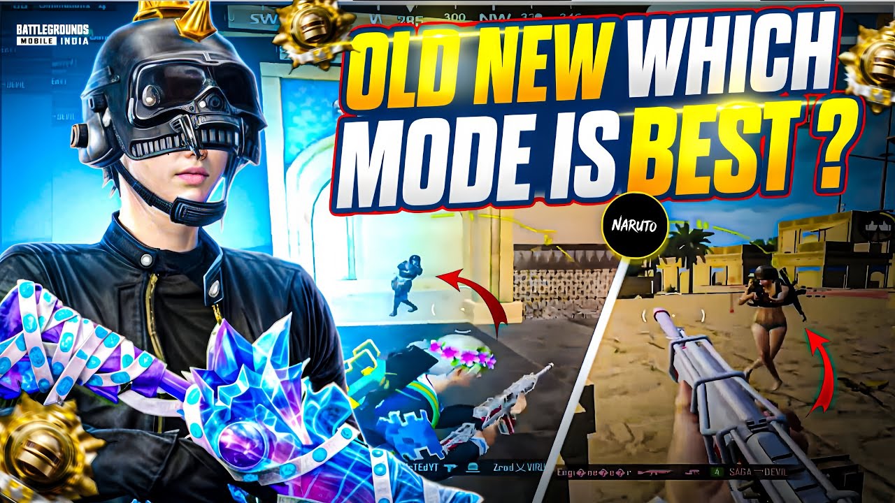 OLD / NEW WHICH MODE IS BEST ? / 13 YEAR BOY GAMEPLAY 🔥 #bgmi #pubgmobile #mobilegame #bgmivideos 