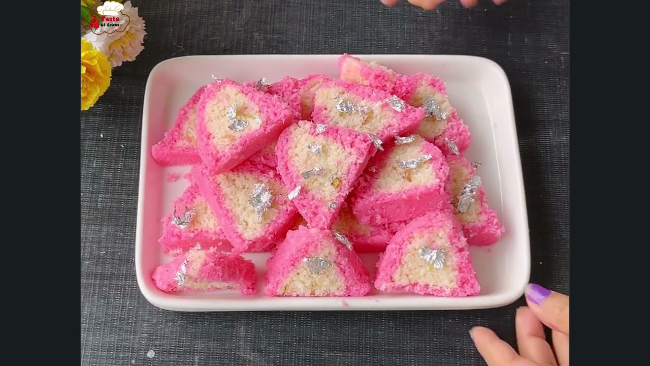 Coconut Dessert Barfi | Soft, Creamy & Delicious Indian Sweet Recipe!