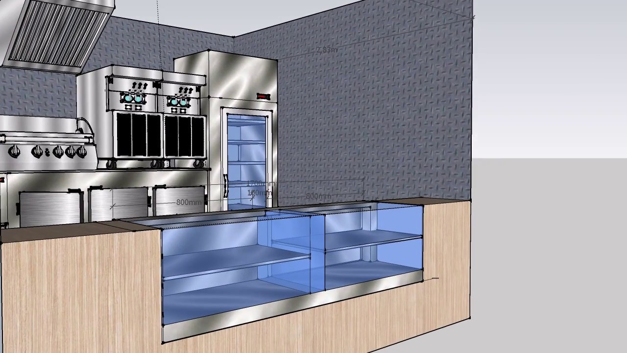 Food Truck compacto Projeto 3D ( iNDUSTRIAL COZINHA)