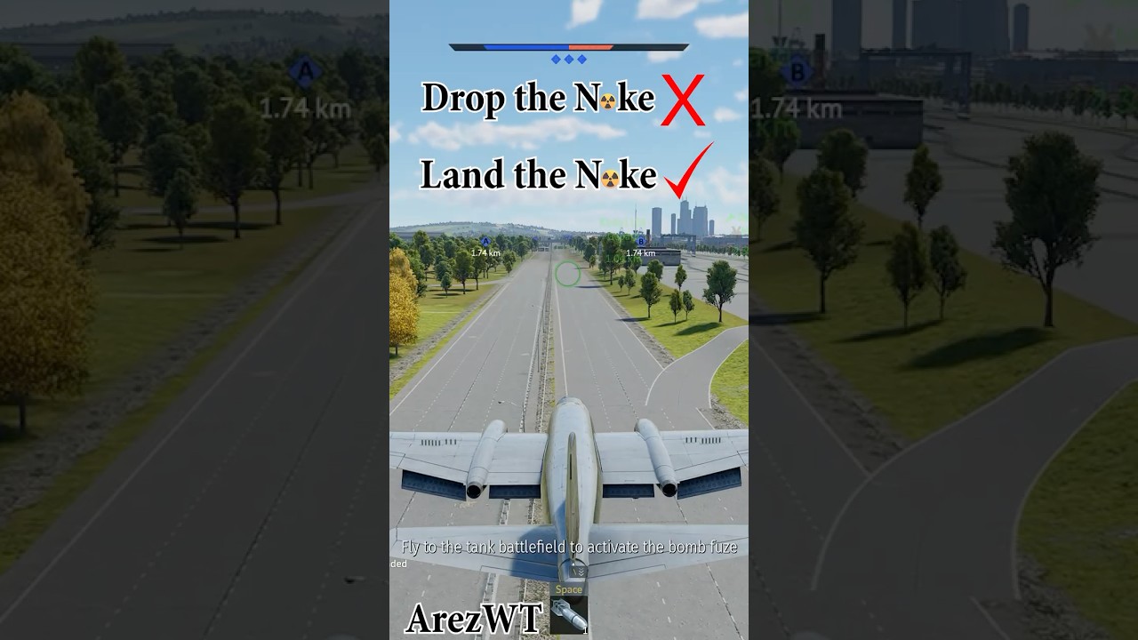 Landing The Nuke in War Thunder #warthunder