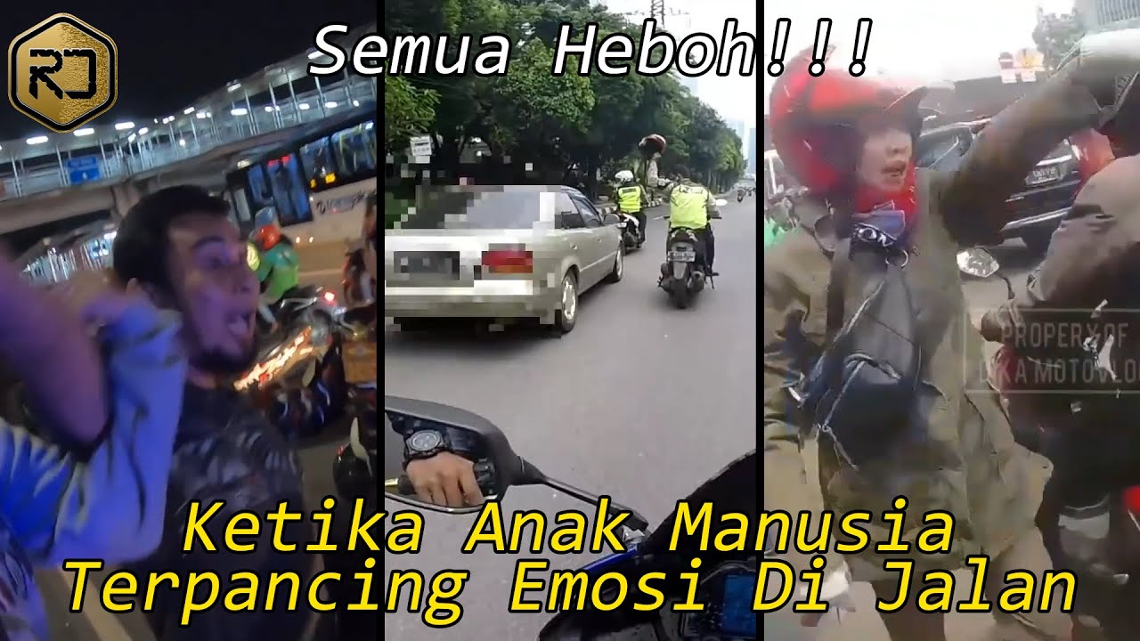 Marah Di Jalan Terekam Kamera | Polisi Emosi Kejar Mobil | Bang Jago Minta Di Keroyok Anak Motor