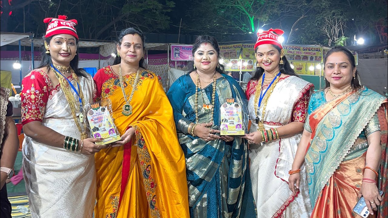 सुजाता भोईर यांच्या अंबरनाथच्या शिव महोत्सवात रंगला आमचा खेळ पैठणीचा कार्यक्रम🤩... खूप धमाल केली 🥰🎤