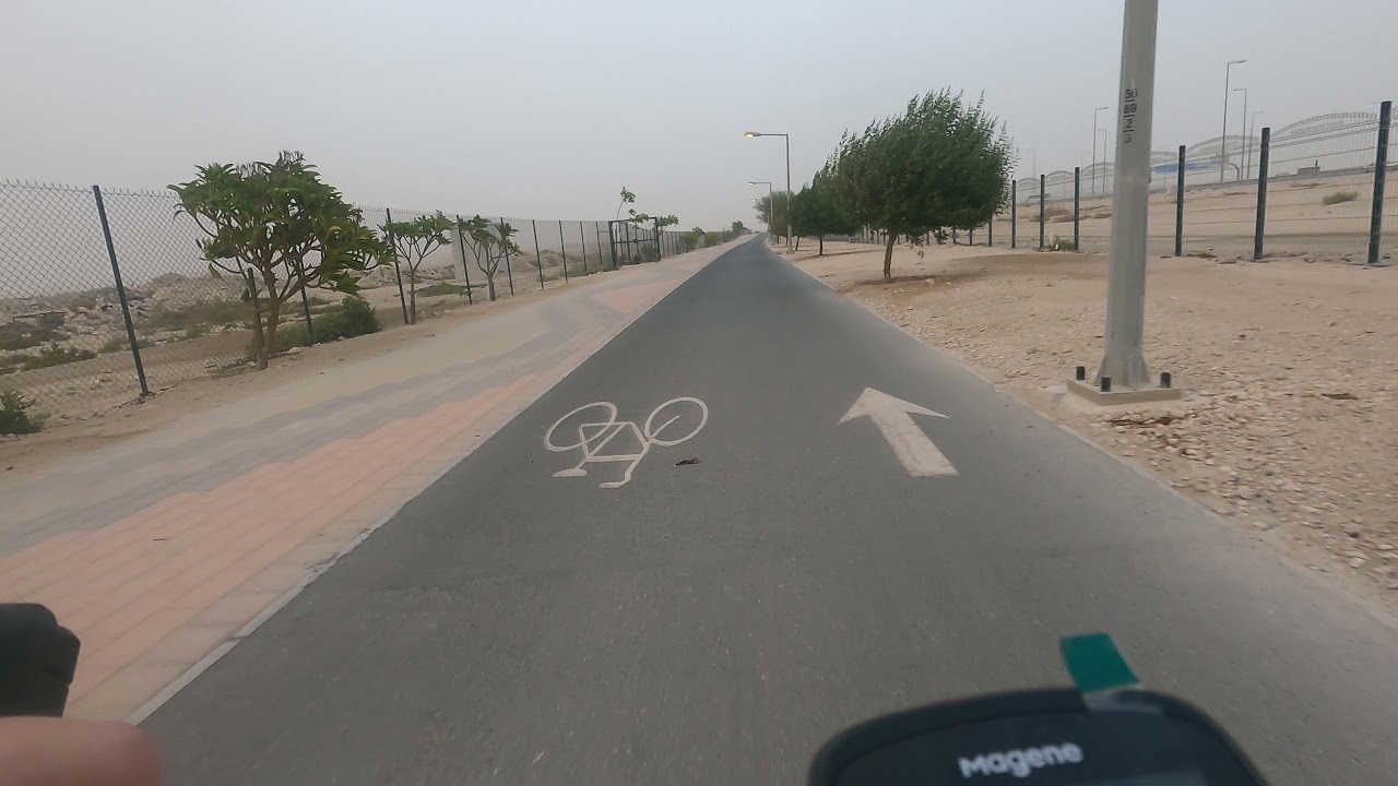 Barwa Village cycle in the sand storm