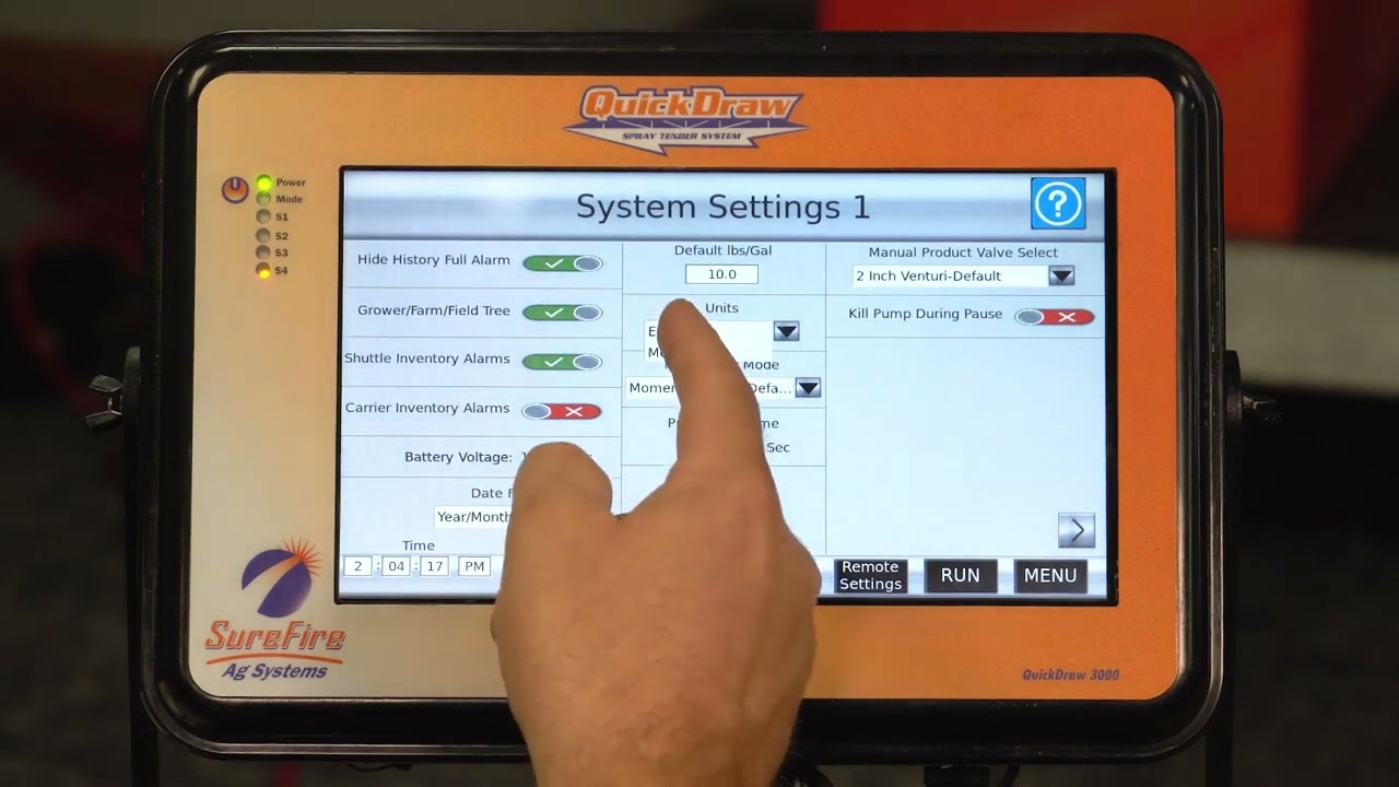 QD3000   Settings Page Overview en Espanol
