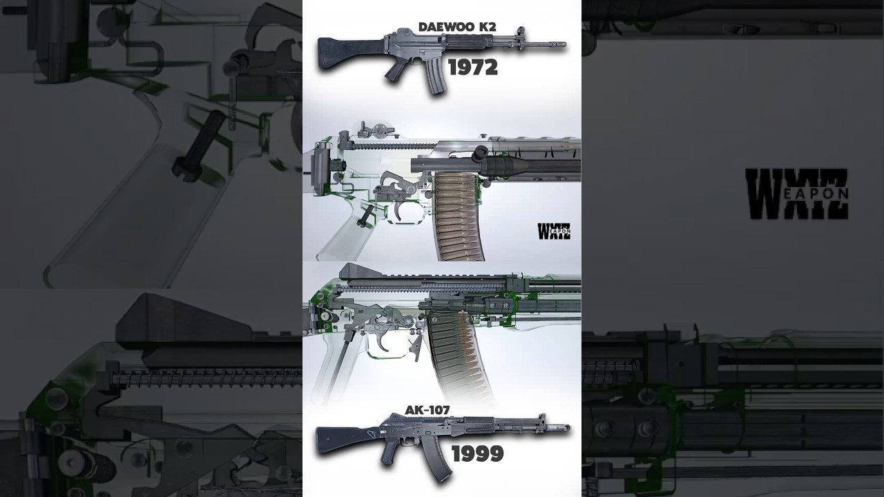 ASSAULTS RIFLE: Daewoo K2 Hybrid Bolt VS Balanced Action AK-107