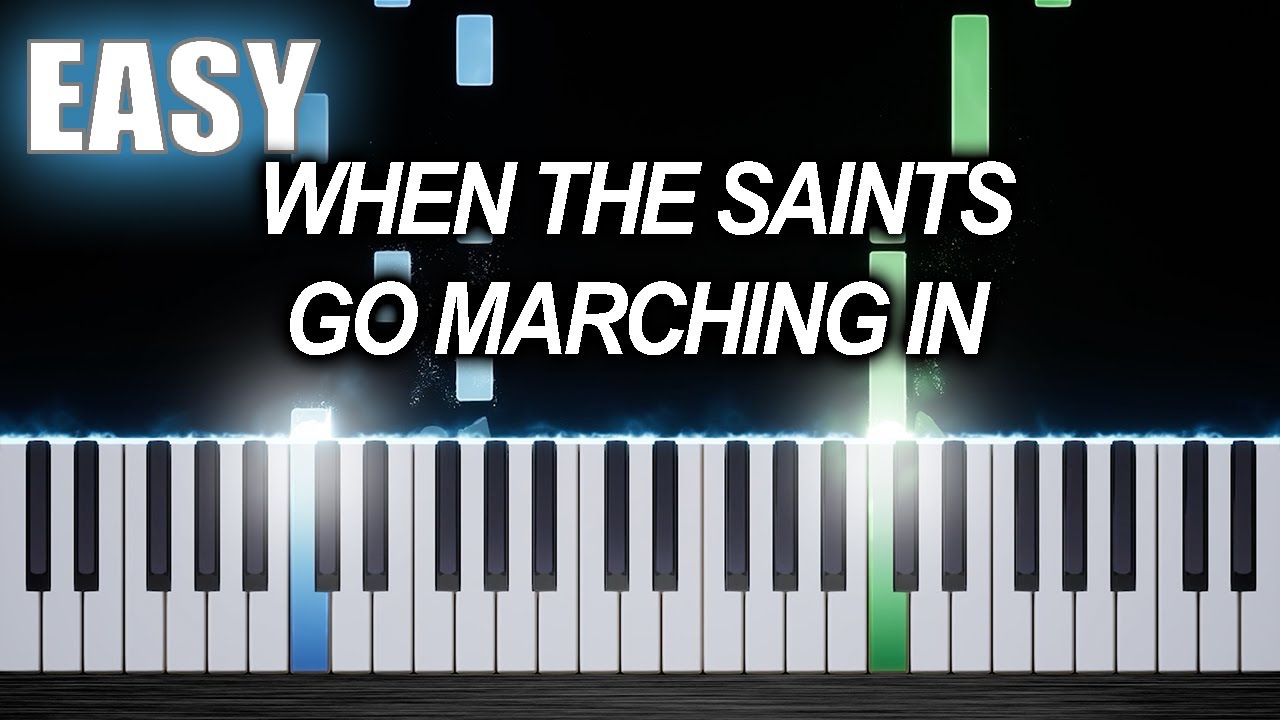 When The Saints Go Marching In - EASY Piano Tutorial by PlutaX