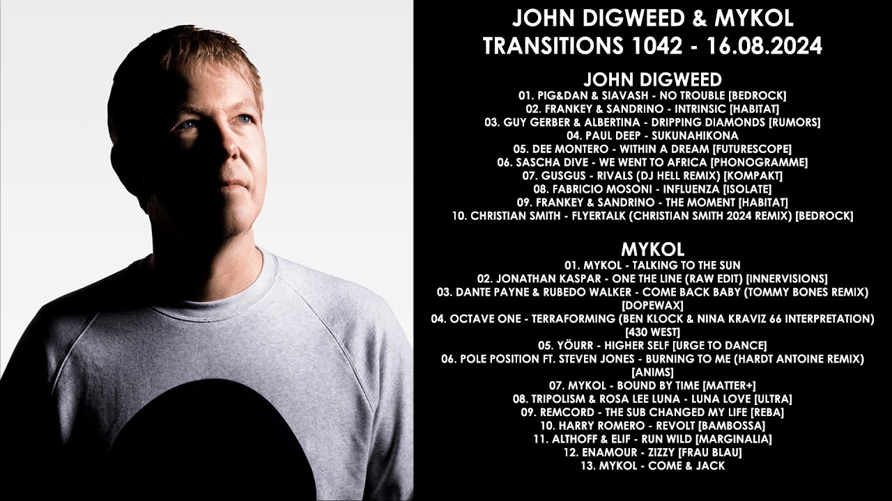 JOHN DIGWEED (UK) & MYKOL (USA) @ Transitions 1042 16.08.2024