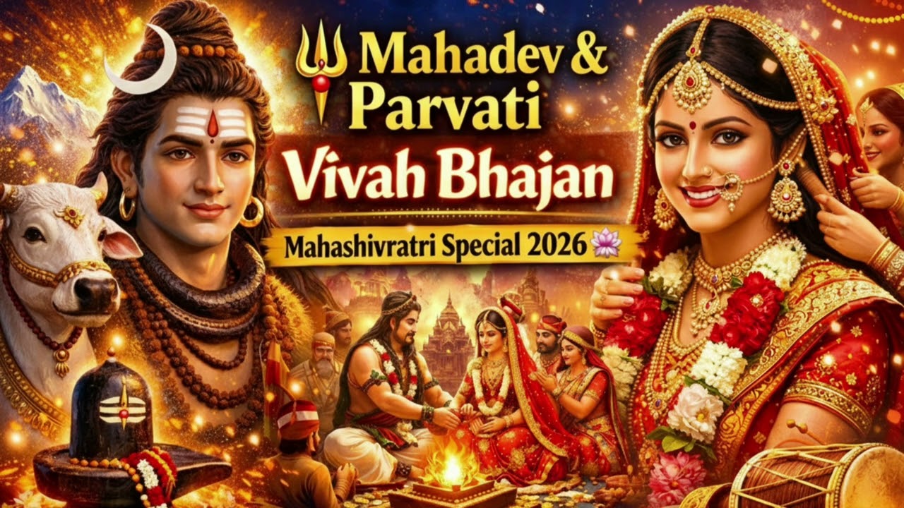 “🔱 Mahadev & Parvati Vivah Bhajan | Mahashivratri Special 2026 🌸 | Bolo Bam Bhakti Song”