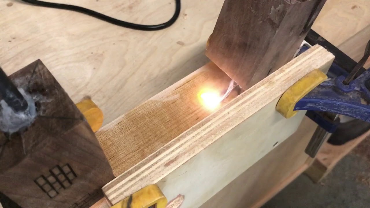 Sticky Brick Fractals with electricity