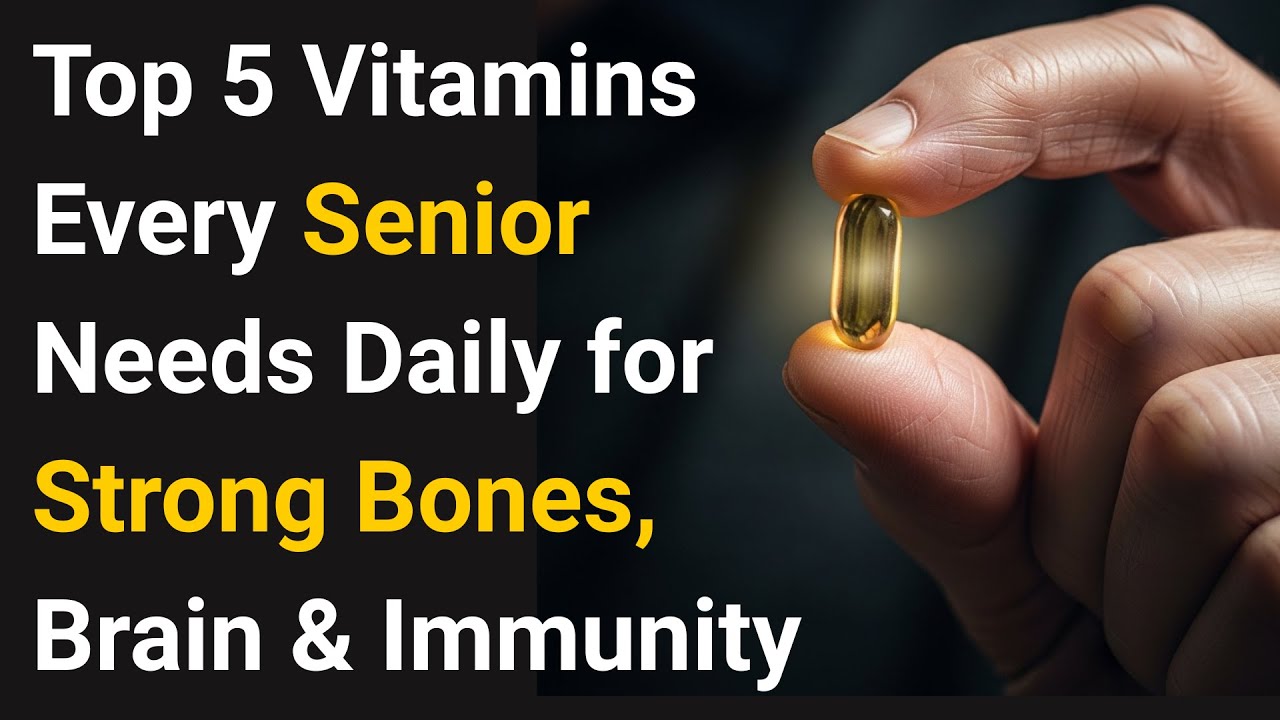 Top 5 Vitamins Every Senior Needs Daily for Bones, Brain, Heart & Immunity Today (Science Backed)!!!
