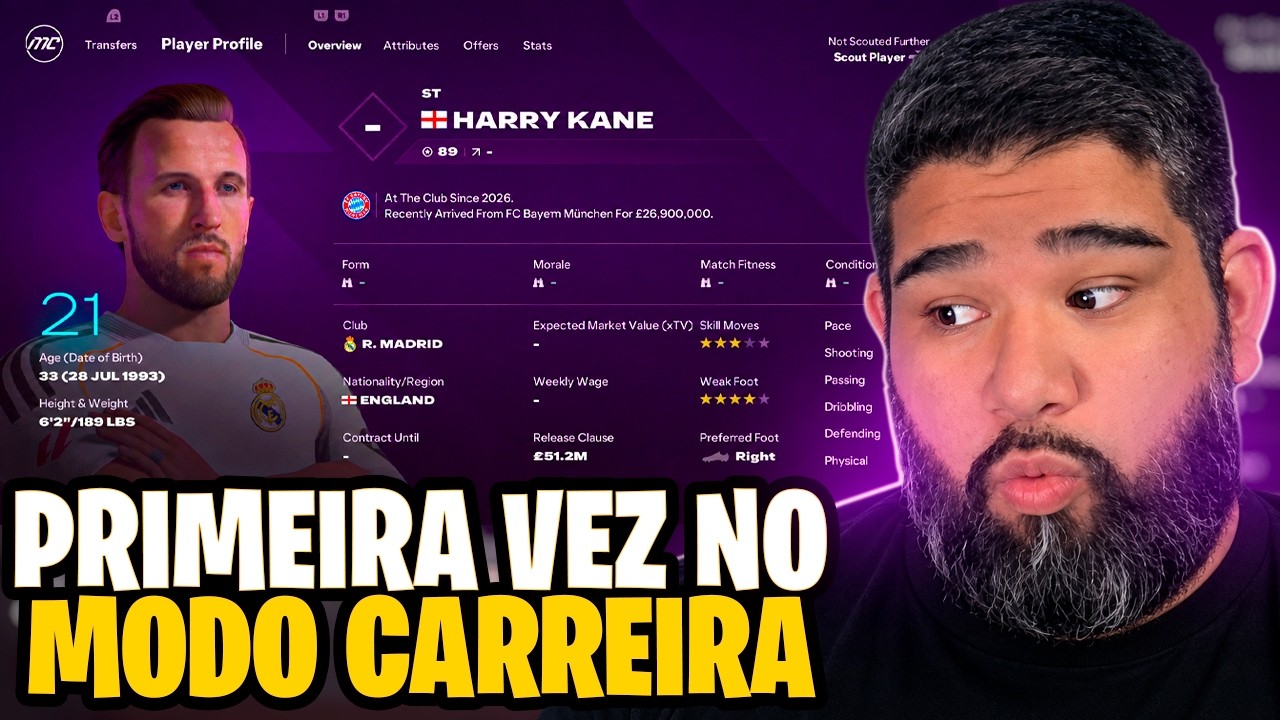FC 27 MODO CARREIRA | 🚨 NOSSA PRIMEIRA VEZ VENDO O JOGO!